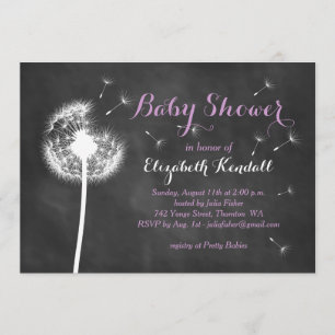 Make a Wish! Baby Shower Invitation (purple)