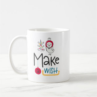 Make a Wish Christmas Mug with 2 designs