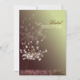 Make a Wish Dandelion Bridal Shower Invitation
