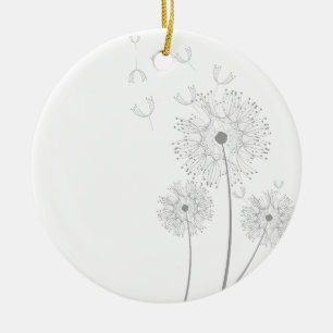 Make A Wish Dandelion Ceramic Tree Decoration