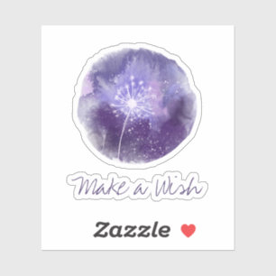 *~* Make A Wish Dandelion Universe Vinyl Sticker