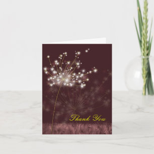 Make a Wish Dandelions Wedding Thank You Card