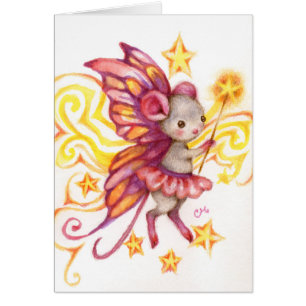 Make a Wish - Fantasy Mouse Art Card