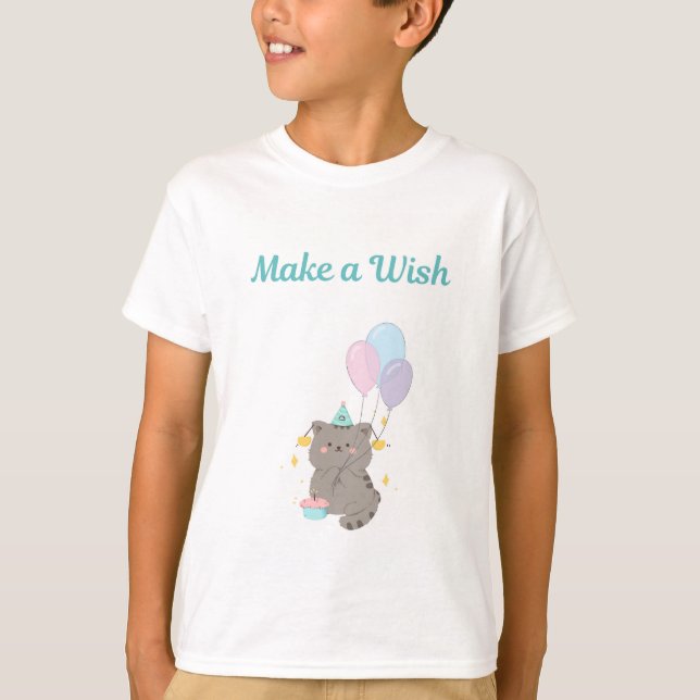 Make a Wish Kids Birthday T-Shirt (Front)
