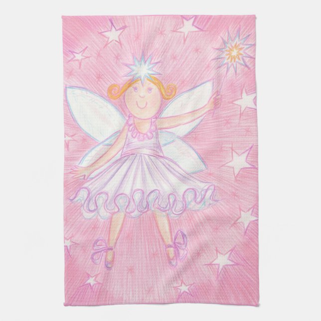 Make a Wish kitchen towel (Vertical)