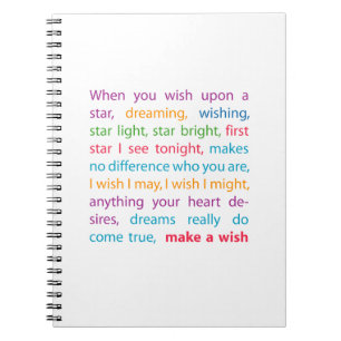 Make a Wish Notebook