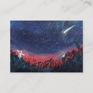 Make a Wish on a Shooting Star Illustration Enclosure Card