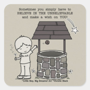 Make a Wish on You! Square Sticker