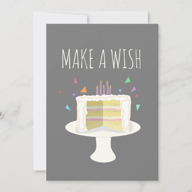 Make a Wish Party Invitation (Front)