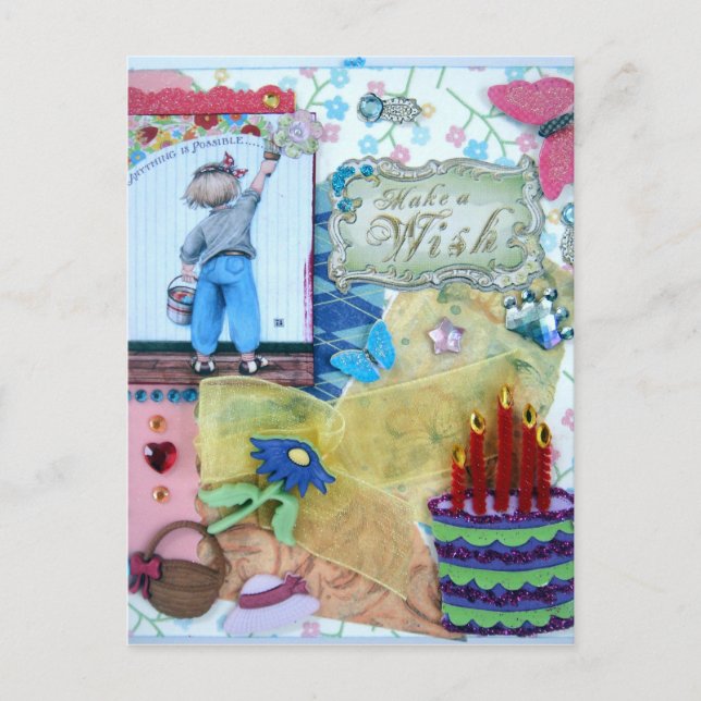 Make a Wish Postcard (Front)