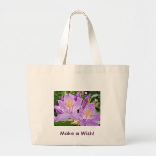Make a Wish! Tote Bag Purple Rhododedrons