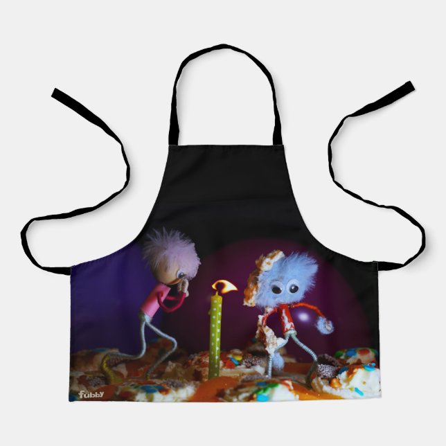 Make a wish when blowing out the candle.. apron (Front)