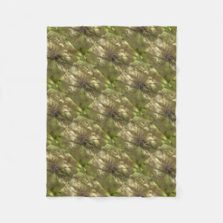 Make A Wish Wildflower Seed Head Art Fleece Blanket