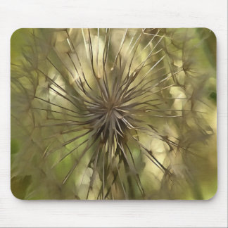 Make A Wish Wildflower Seed Head Art Mouse Mat