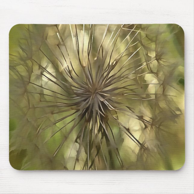 Make A Wish Wildflower Seed Head Art Mouse Mat (Front)
