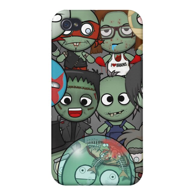 Make A Zombie iPhone 4/4S Case #1 (Back)