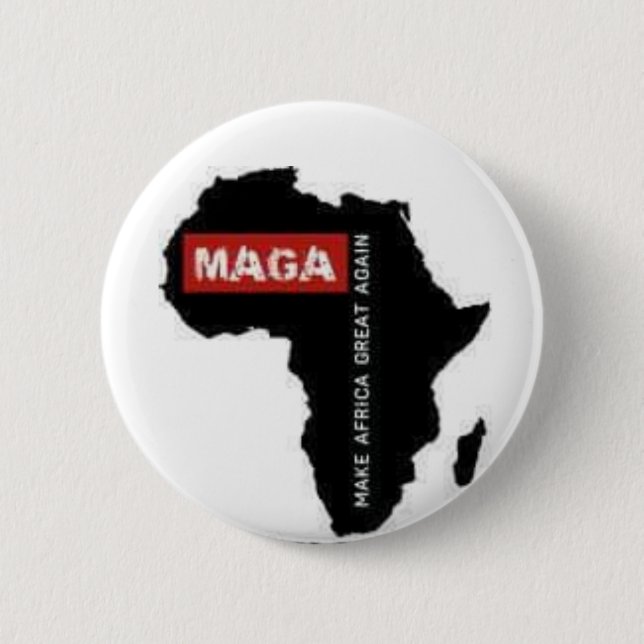 Make Africa Great Again 6 Cm Round Badge (Front)