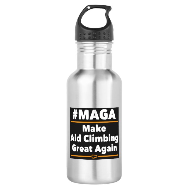 Make Aid Climbing Great Again 532 Ml Water Bottle (Front)