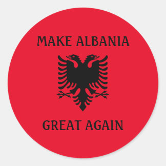 Make Albania Great Again Classic Round Sticker