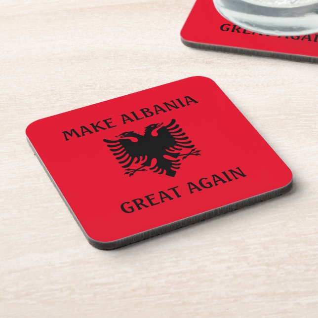 Make Albania Great Again Coaster (Left Side)