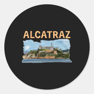 Make Alcatraz Great Again Funny Trump Alcatraz Ret Classic Round Sticker