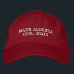 Make Algebra Cool Again Math Parody Hat<br><div class="desc">This funny parody hat says "make algebra cool again". Funny gift idea for someone likes math.</div>
