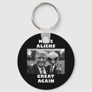 Make Aliens Great Again. Trump And Extraterrestria Key Ring