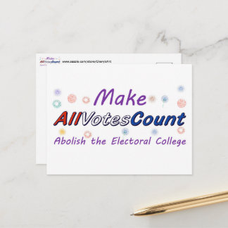 Make All Votes Count postcards