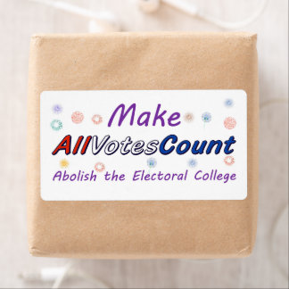 Make All Votes Count, shipping labels