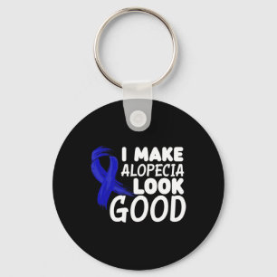 Make Alopecia Look Good Fun Alopecia Warrior Key Ring