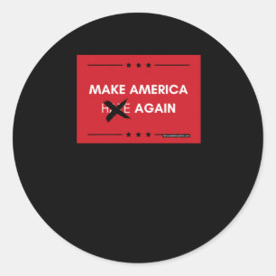 Make America Again Classic Round Sticker