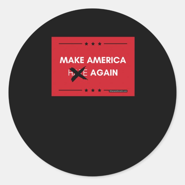 Make America Again  Classic Round Sticker (Front)