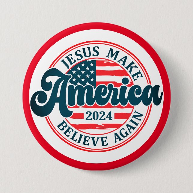Make America Believe Again, 7.5 Cm Round Badge (Front)