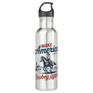Make America Cowboy Again Horse 710 Ml Water Bottle