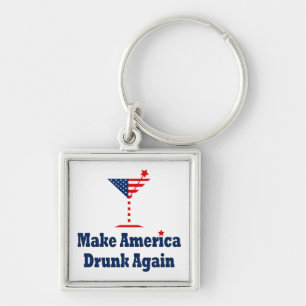 MAKE AMERICA DRUNK AGAIN KEY RING