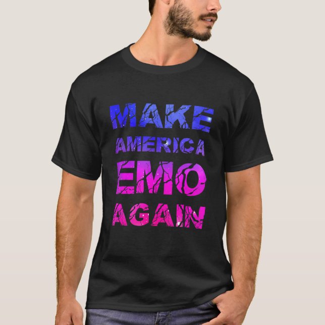 Make America Emo Again   Pastel Goth T-Shirt (Front)