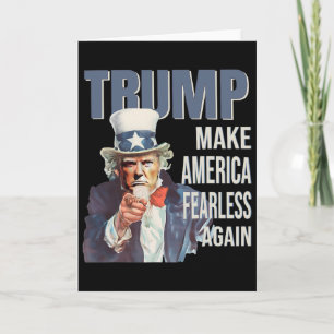 Make America Fearless Again Pro Trump Republican Card