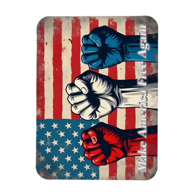 Make America Free Again Artwork Magnet (Vertical)