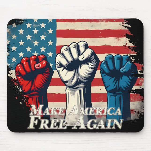 Make America Free Again Artwork Mouse Mat (Front)