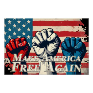 Make America Free Again Artwork Poster