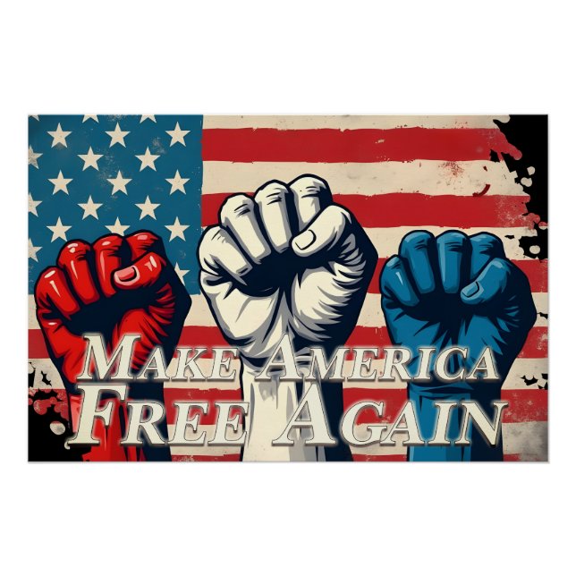 Make America Free Again Artwork Poster (Front)