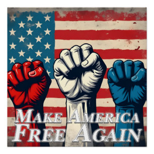Make America Free Again Artwork Poster