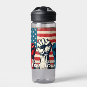 Make America Free Again Artwork Water Bottle