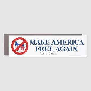 Make America Free Again Bumper Sticker Car Magnet