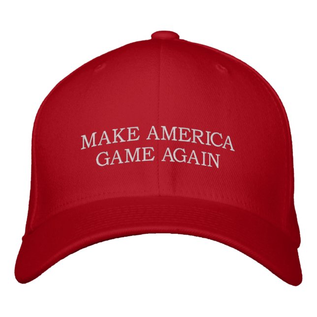 MAKE AMERICA GAME AGAIN EMBROIDERED HAT (Front)