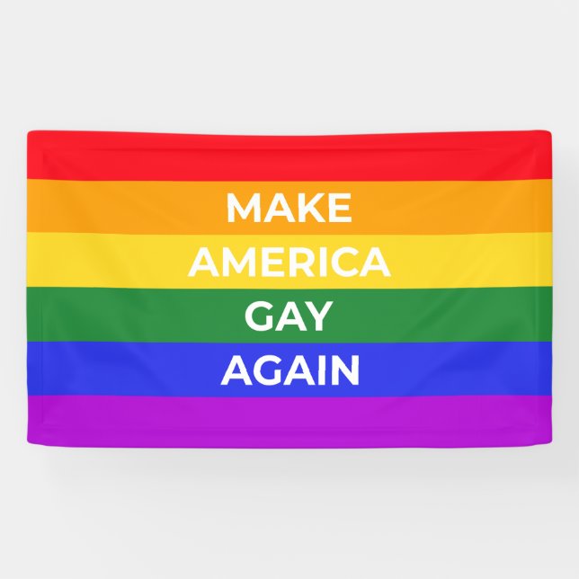 Make America Gay Again Banner (Horizontal)