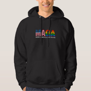 Make America Gay Again Gay Pride 2025 LGBTQ+ Hoodie