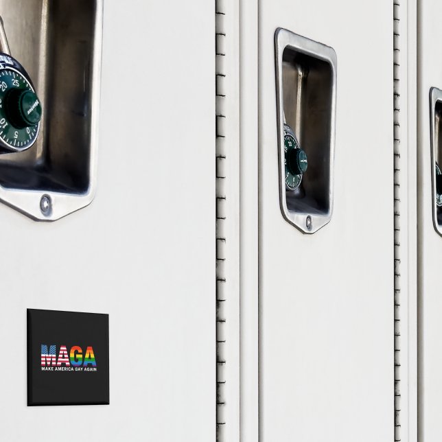 Make America Gay Again Gay Pride 2025 LGBTQ+  Magnet (In Situ (Locker))