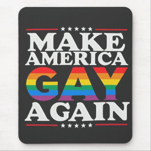 Make America Gay Again LGBT Pride Month Mouse Mat