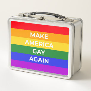 Make America Gay Again Metal Lunch Box